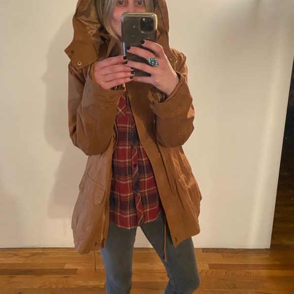 NWT C&C California camel color lightweight jacket coat perfect for layering Sz S - Picture 5 of 8